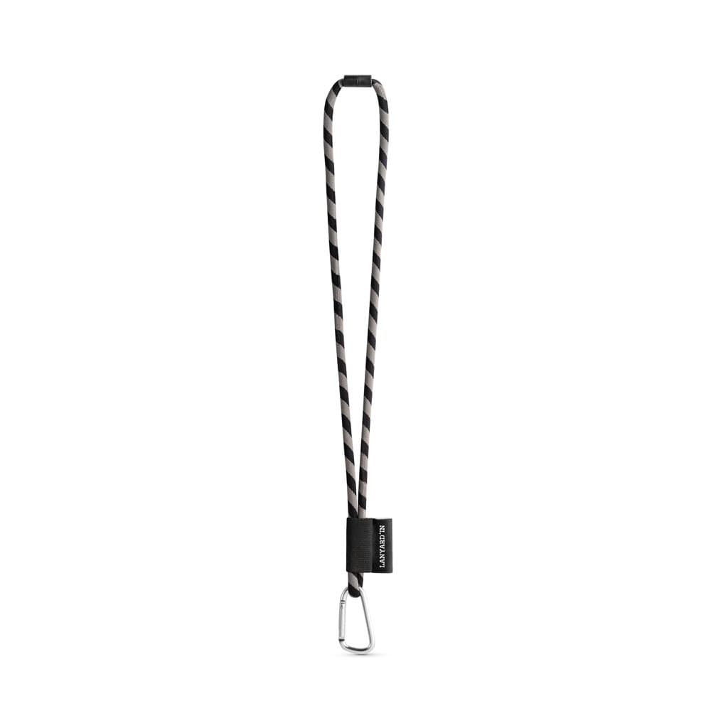 Tube de lanière SET Long (Ø 7 mm) avec mousqueton en forme de D de 55 mm et fermoir de sécurité Ø 7 mm